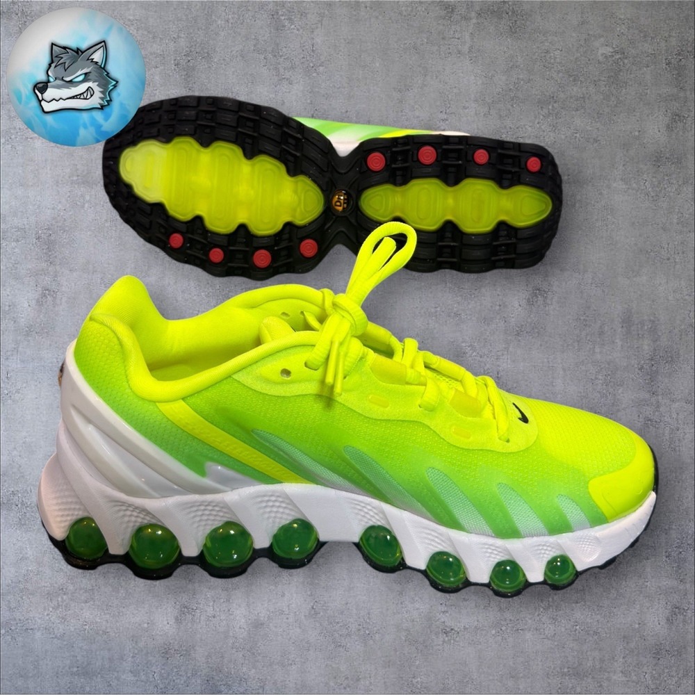 Women Nike Air Max DN8 Volt Black Green Strike Casual Shoes HF5509-700 Size 7.5 - Picture 4 of 5